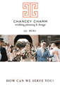 Mobile Screenshot of chanceycharmweddings.com