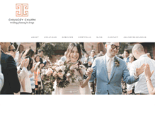 Tablet Screenshot of chanceycharmweddings.com